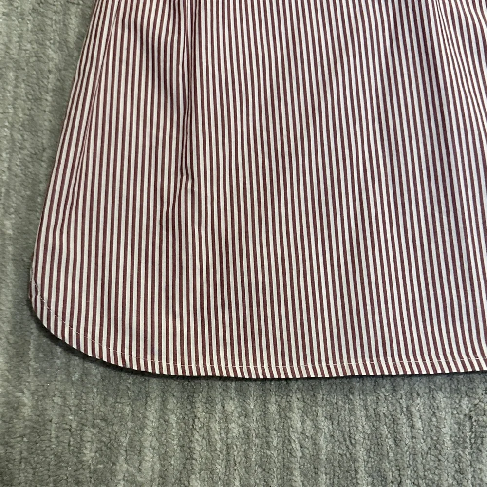 J. Crew Red and White Striped Blouse